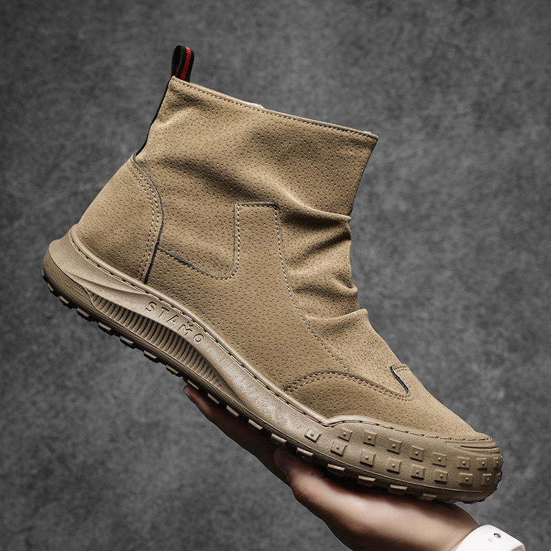 Suede Shoes for Men High Quali - Men'S Shoes Zipper ulasan dan harga