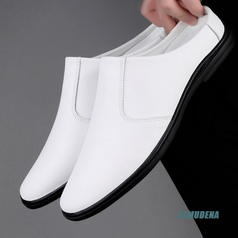 Minimalist Men Business Half S - Men'S Shoes Black And White ulasan dan harga