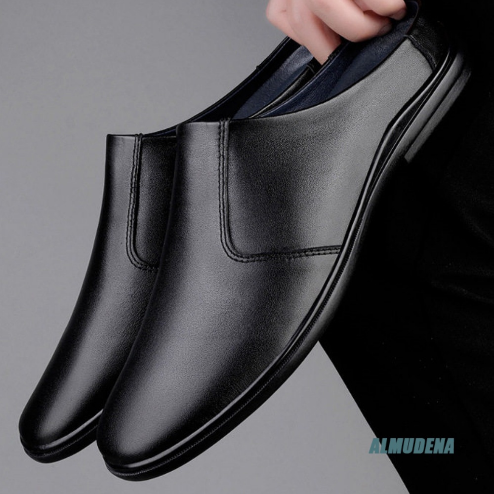 Minimalist Men Business Half S - Men'S Shoes Black And White ulasan dan harga