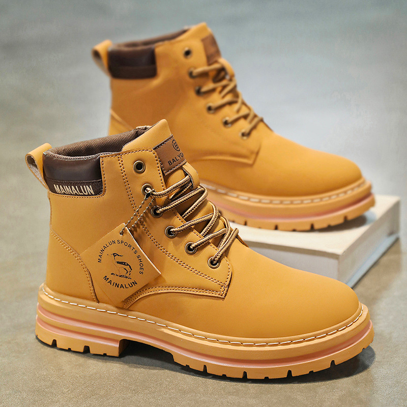 Classic Men High Top Boots Hig - Men Shoes Everyday ulasan dan harga