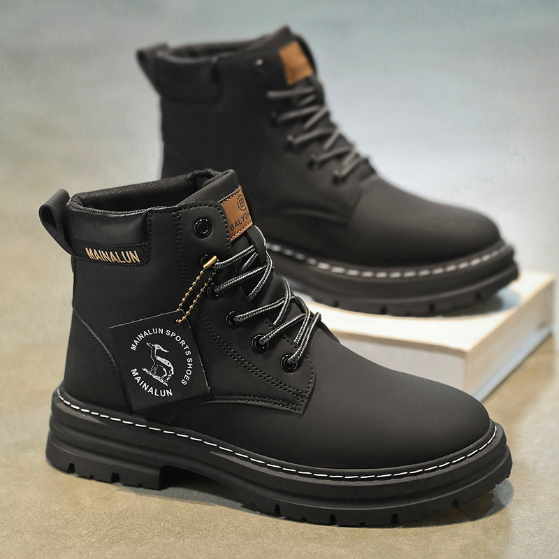 Classic Men High Top Boots Hig - Men Shoes Everyday ulasan dan harga