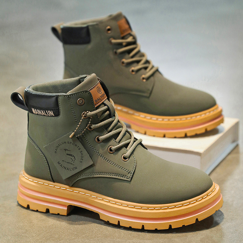Classic Men High Top Boots Hig - Men Shoes Everyday ulasan dan harga