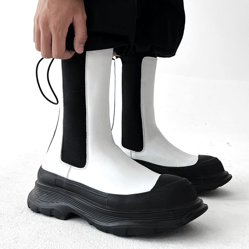 mens fashion stage nightclub p - Men'S Shoes Black And White ulasan dan harga