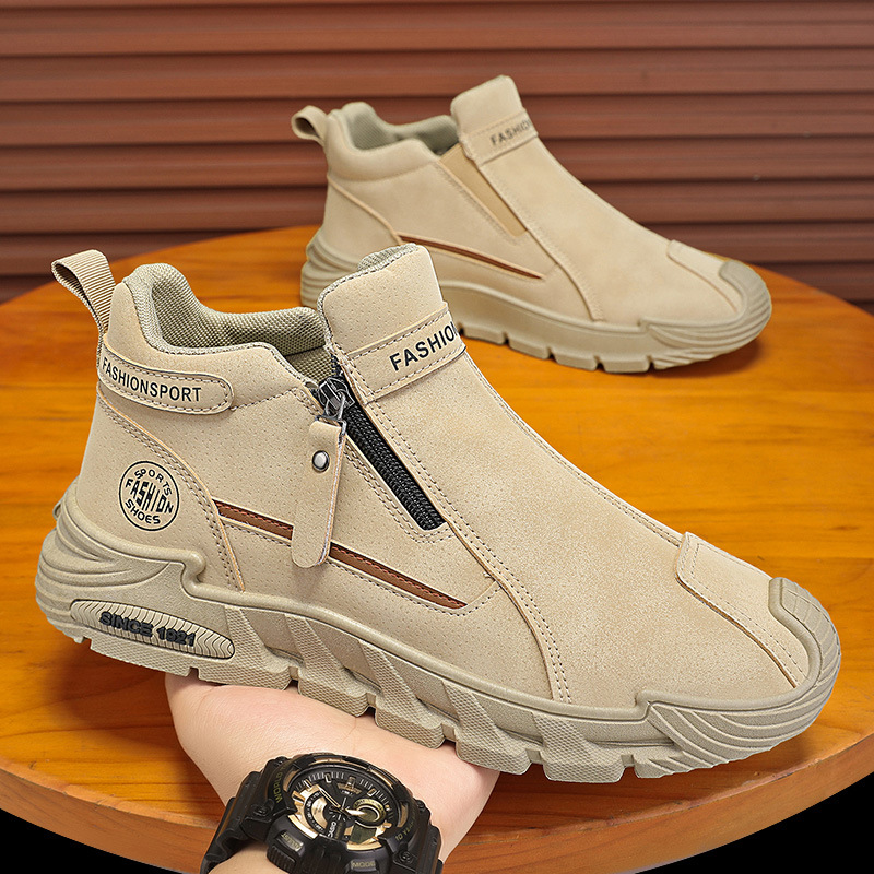 Men's Casual Zipper Closed Sho - Men'S Shoes Zipper ulasan dan harga