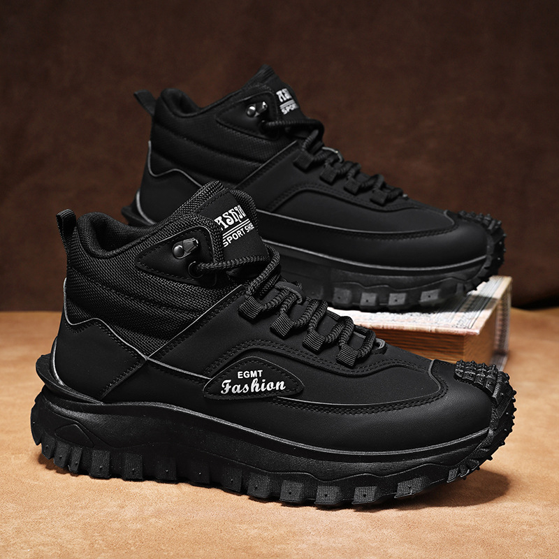 Men'S Black And White Mid Top  - Men'S Shoes Black And White ulasan dan harga