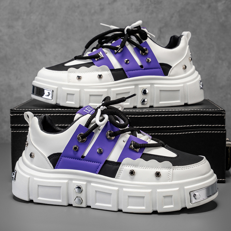 Cyberpunk Metal Decor Thick So - Men Shoes Must Have ulasan dan harga