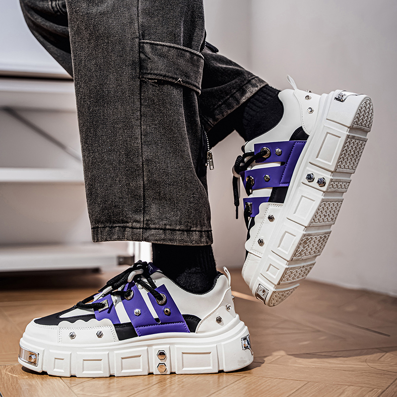 Cyberpunk Metal Decor Thick So - Men Shoes Must Have ulasan dan harga
