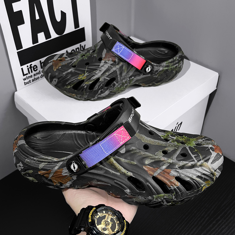 Camouflage Wave-Patterned Larg - Men Shoes Must Have ulasan dan harga
