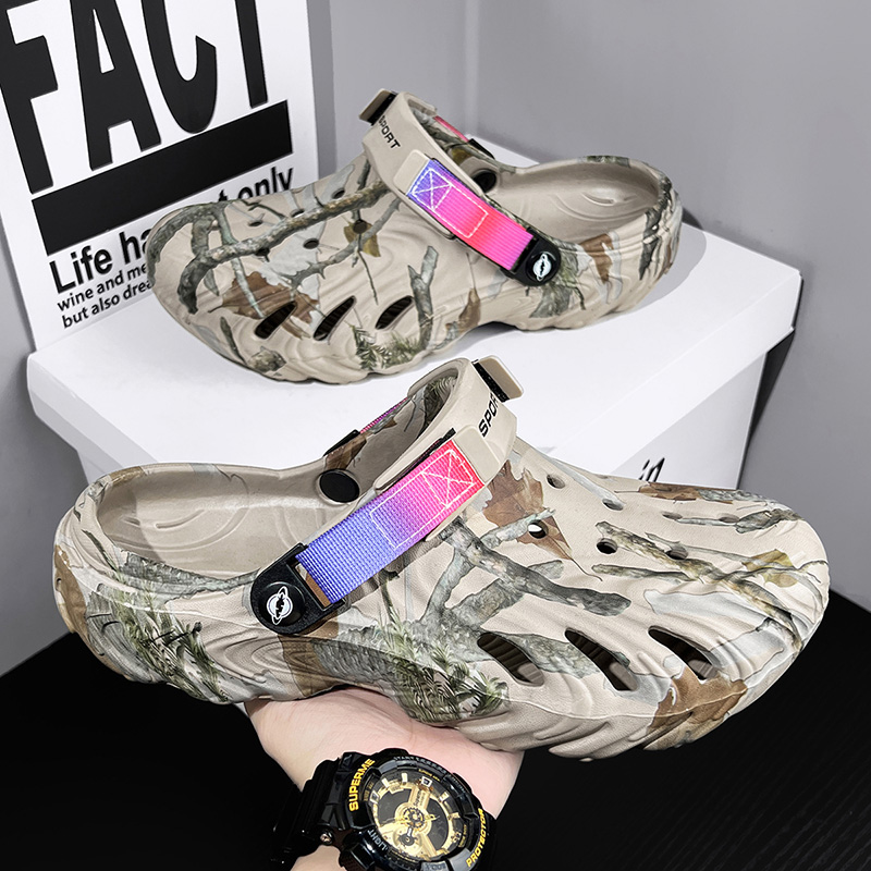 Camouflage Wave-Patterned Larg - Men Shoes Must Have ulasan dan harga