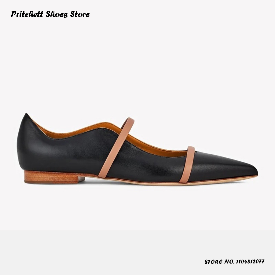 Women's Dual-straps Leather Ba - Men'S Shoes With Toes ulasan dan harga
