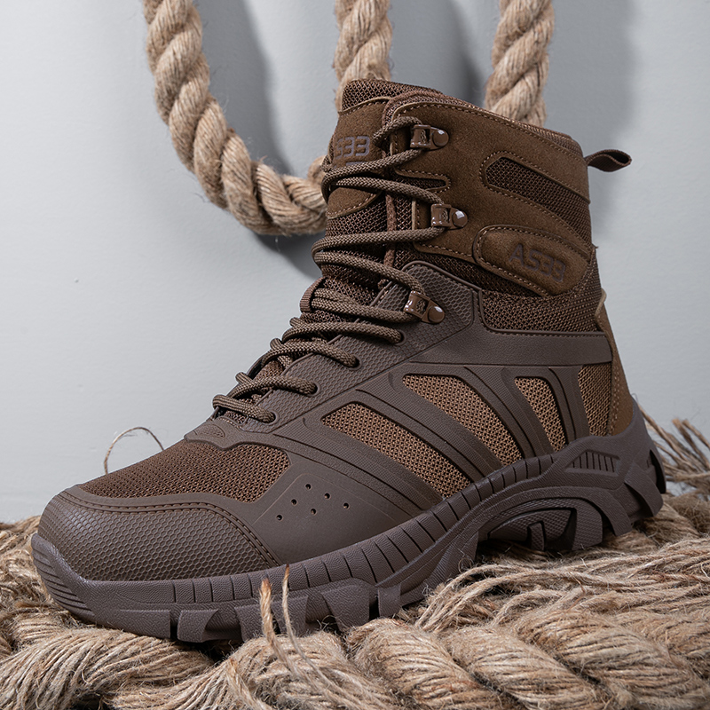 Men Tactical Boots Lace Up Des - Men'S Shoes Zipper ulasan dan harga