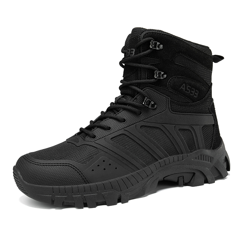 Men Tactical Boots Lace Up Des - Men'S Shoes Zipper ulasan dan harga