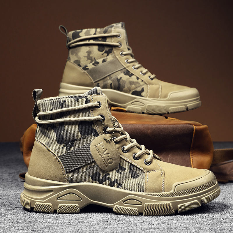 High-Top Boots for Men Autumn  - Men Shoes Everyday ulasan dan harga
