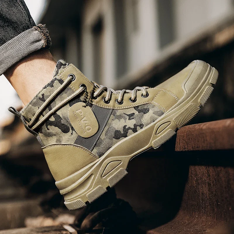 High-Top Boots for Men Autumn  - Men Shoes Everyday ulasan dan harga
