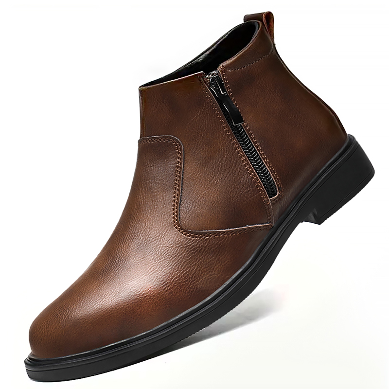 Autumn and Winter New High-Top - Men'S Shoes Zipper ulasan dan harga