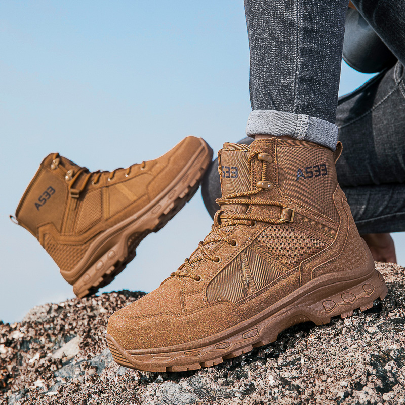 Men's Military Tactical Boots  - Men'S Shoes Zipper ulasan dan harga