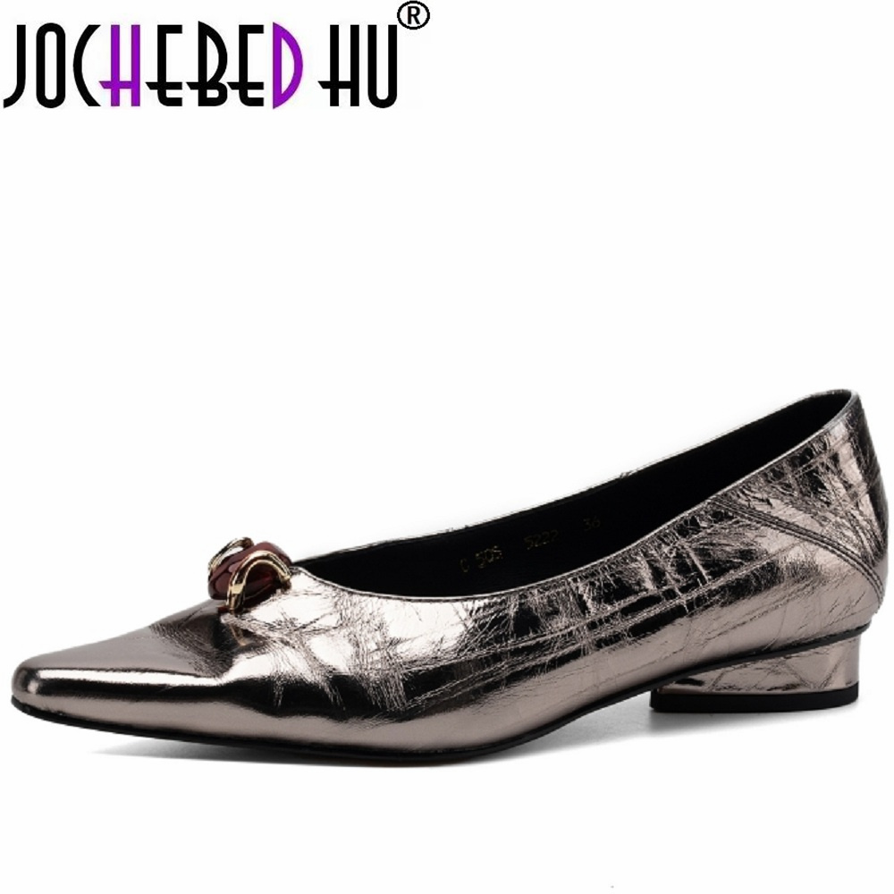 【JOCHEBED HU】Women's Handmade  - Men'S Shoes With Toes ulasan dan harga