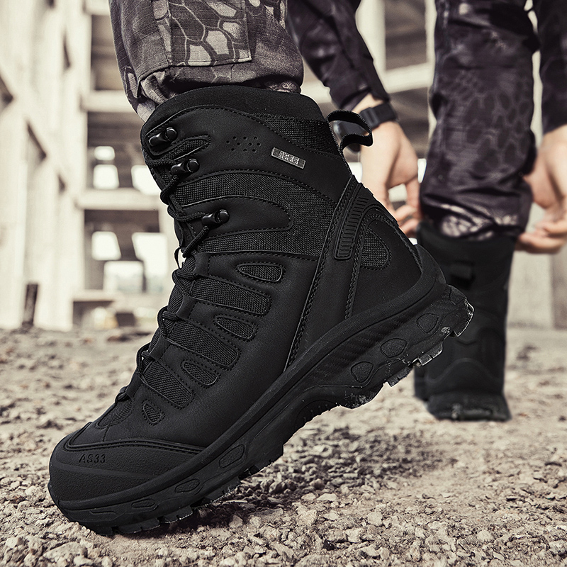 New Men Tactical Boots Militar - Men'S Shoes Zipper ulasan dan harga
