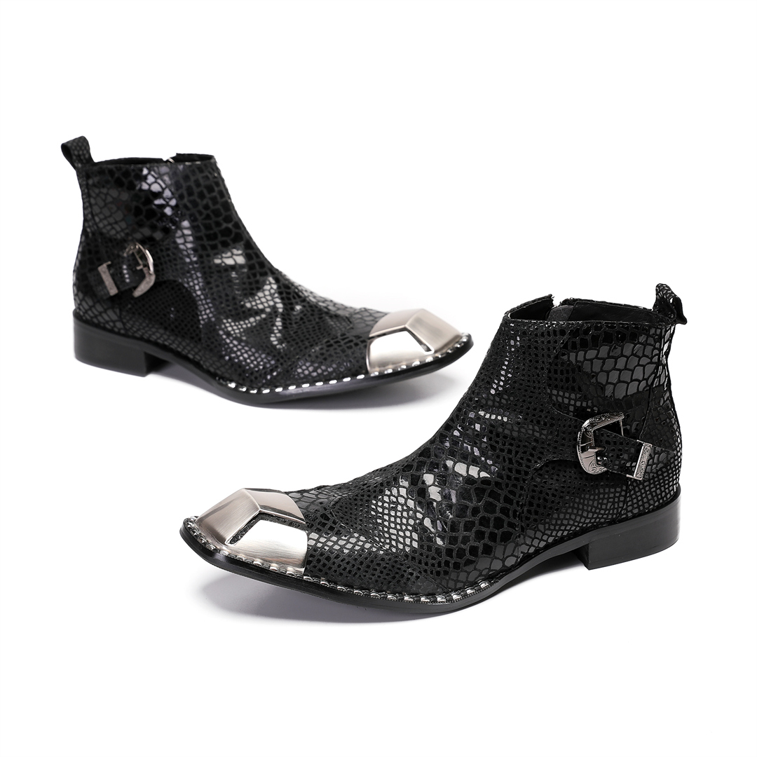 British Black Cow Leather Men  - Men'S Shoes Zipper ulasan dan harga