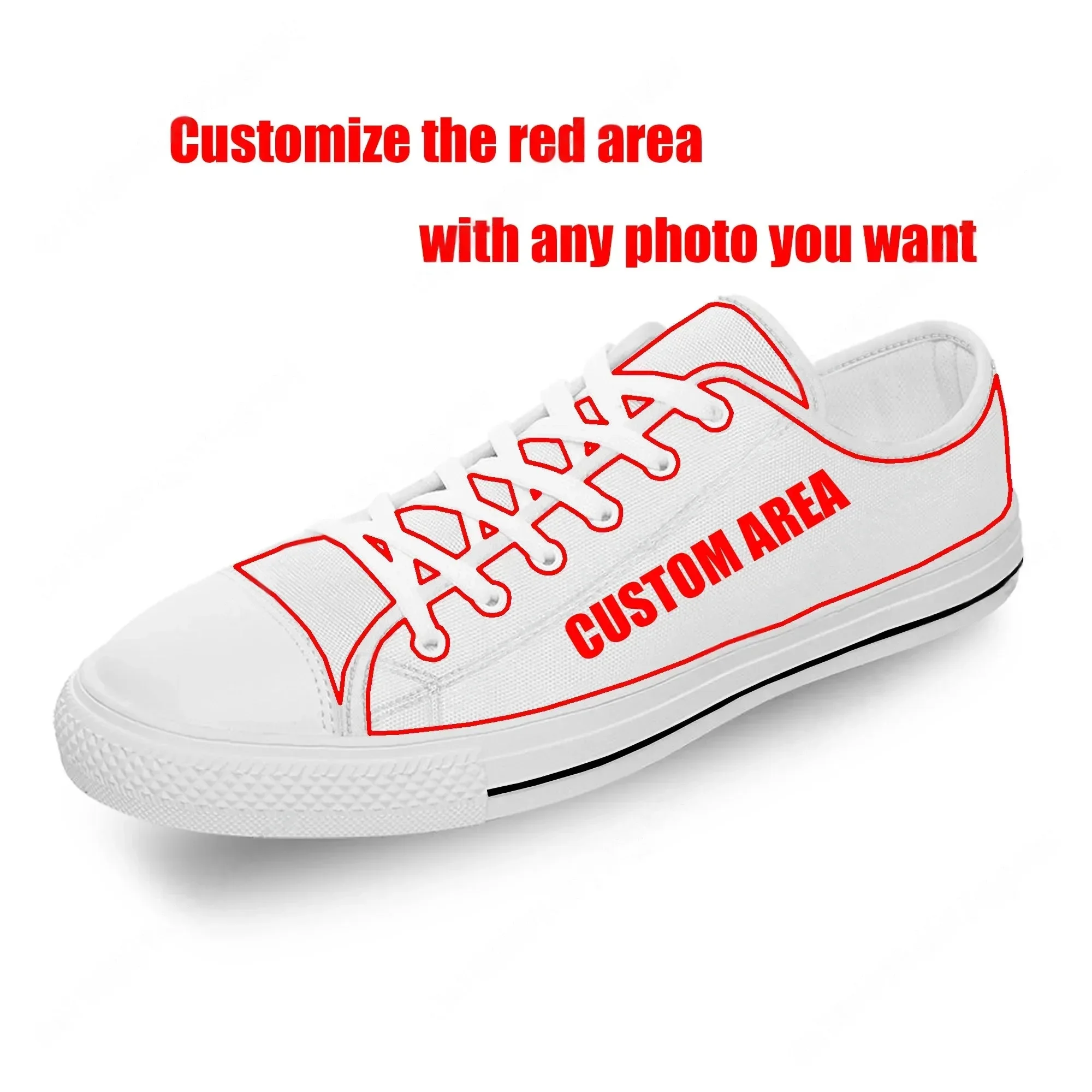 Custom Made Low Top Sneakers W - Men'S Shoes Black And White ulasan dan harga