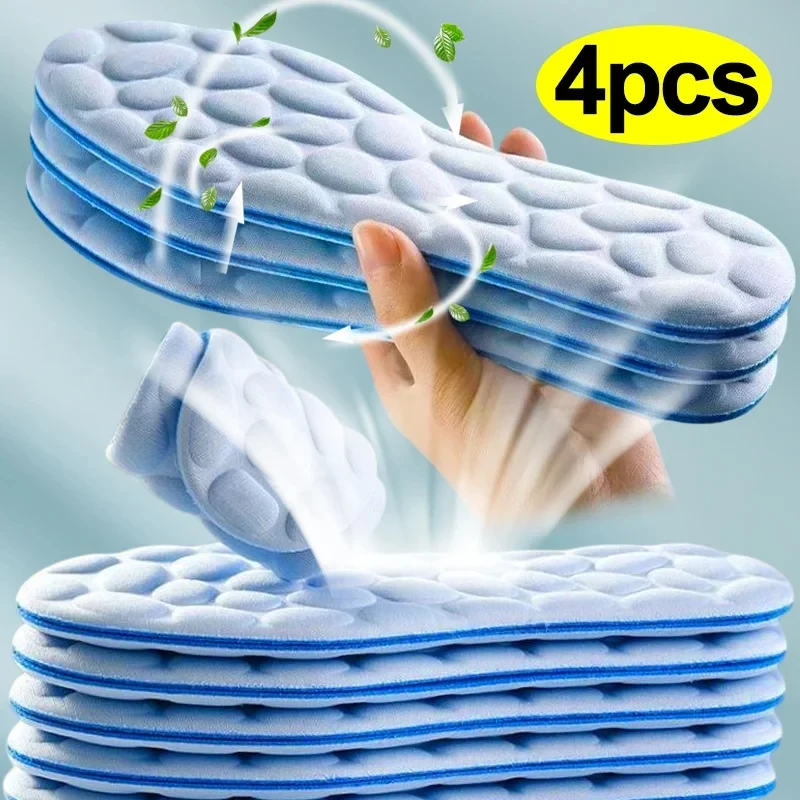 2/4pcs Soft Massage Memory Foa - Men Shoes Runners ulasan dan harga
