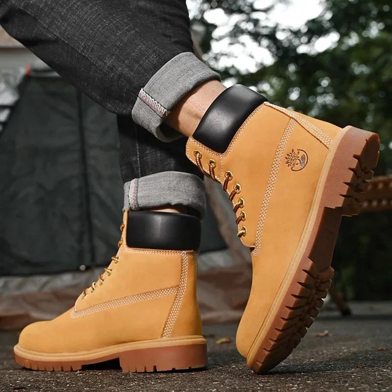Boots Men High Top Boots High  - Men Shoes Everyday ulasan dan harga