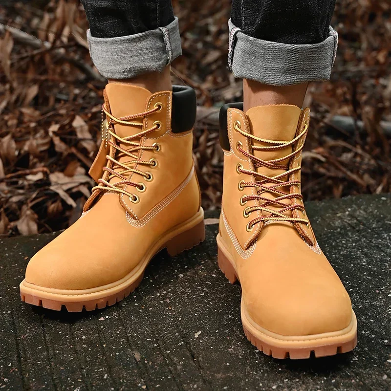 Boots Men High Top Boots High  - Men Shoes Everyday ulasan dan harga