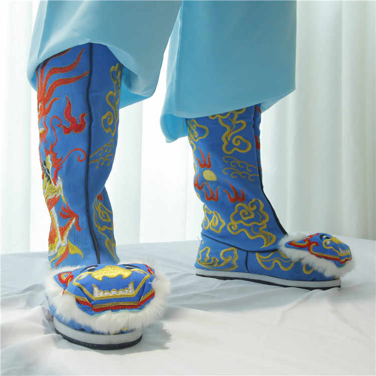 Chinese Operas Tiger Head Boot - Men Shoes China ulasan dan harga